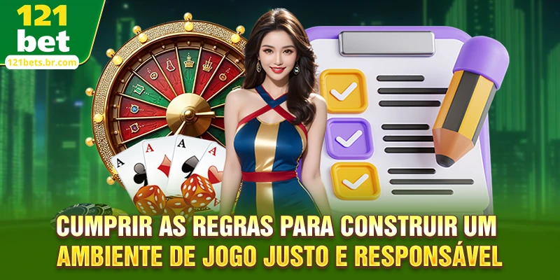 Cumprir as regras para construir um ambiente de jogo justo e responsável