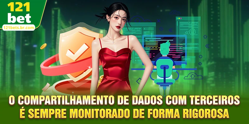 O compartilhamento de dados com terceiros é sempre monitorado de forma rigorosa