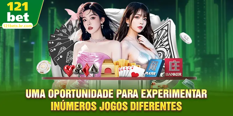 Uma oportunidade para experimentar inúmeros jogos diferentes